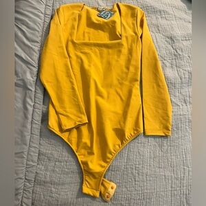 Free People Golden Long Sleeve Kids Bodysuit